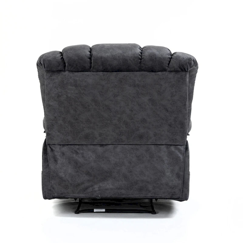 Fauteuil inclinable manuel surdimensionné avec levier latéral et dossier réglable à 155°