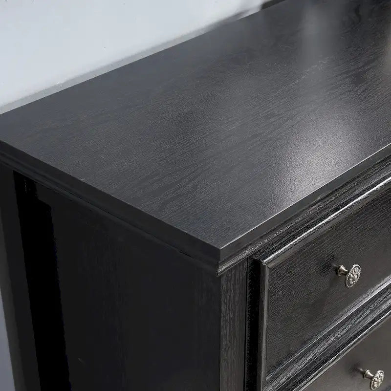 Commode horizontale et armoire de rangement modernes de style fermette à 7 tiroirs
