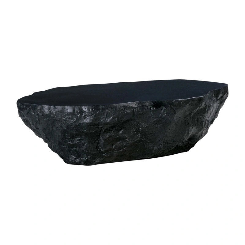 Table Basse en Béton Façonné Main Intérieur & Extérieur - Bord Naturel