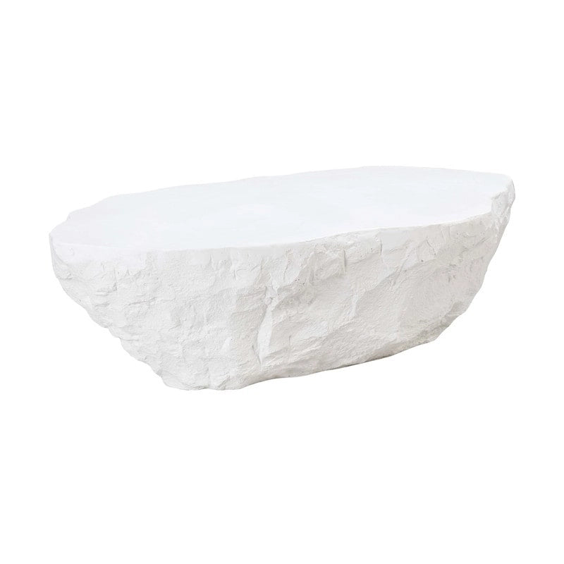 Table Basse en Béton Façonné Main Intérieur & Extérieur - Bord Naturel
