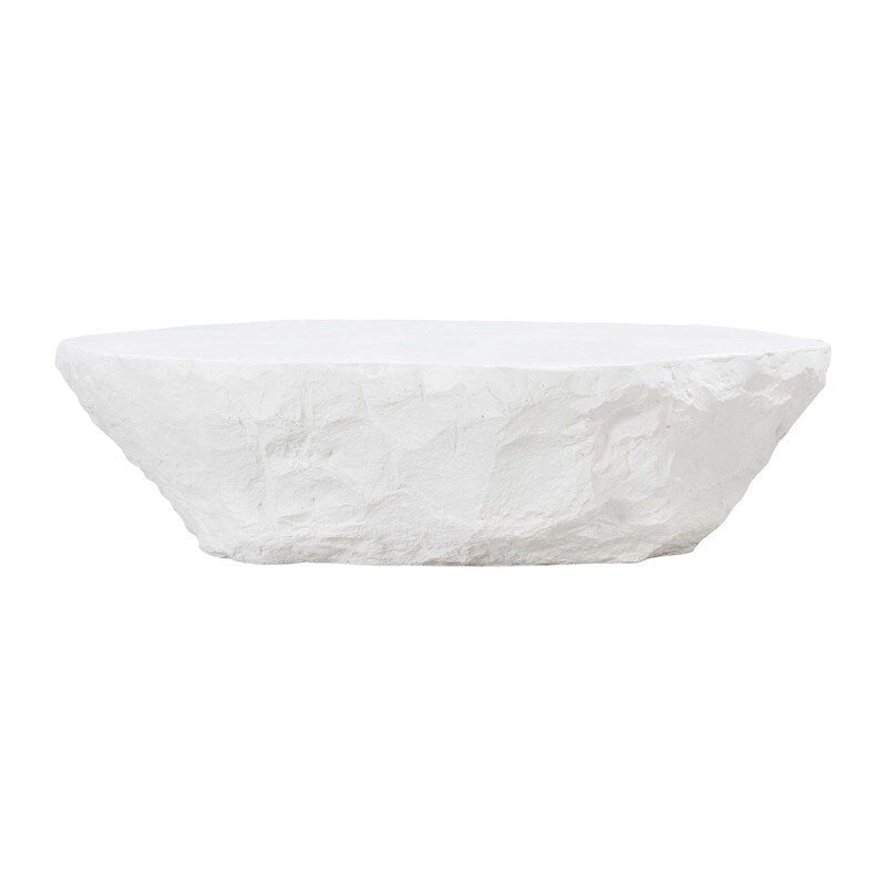 Table Basse en Béton Façonné Main Intérieur & Extérieur - Bord Naturel
