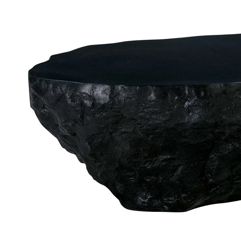 Table Basse en Béton Façonné Main Intérieur & Extérieur - Bord Naturel