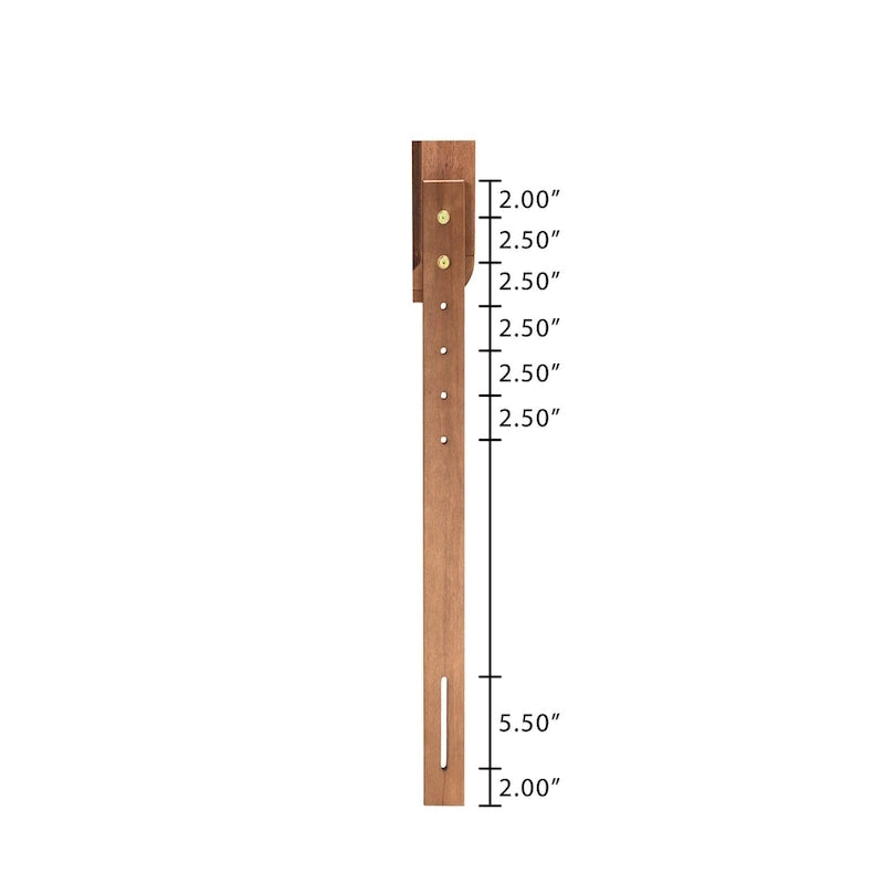 Tête de lit en rotin tressé à double arche Noyer cendré – Lit double, grand lit et très grand lit