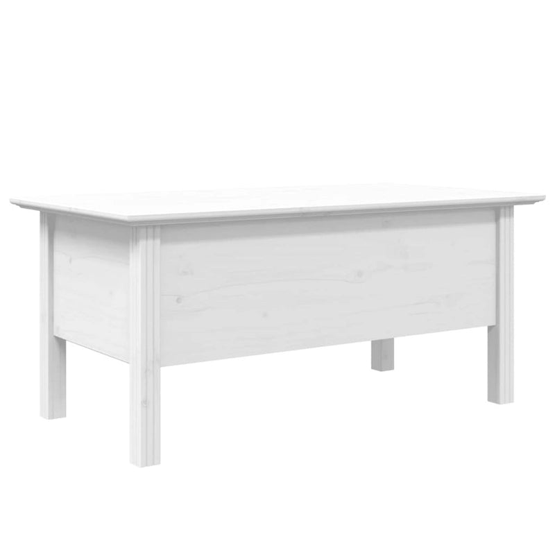 Table basse en pin massif style français avec tiroir - 100 cm
