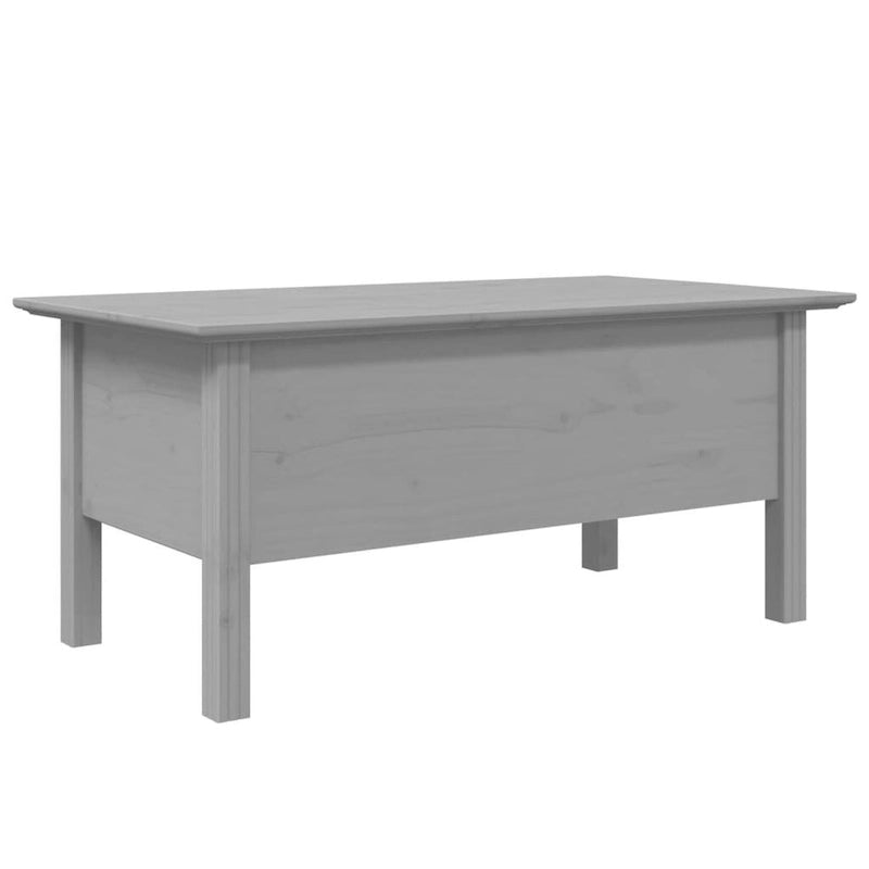 Table basse en pin massif style français avec tiroir - 100 cm