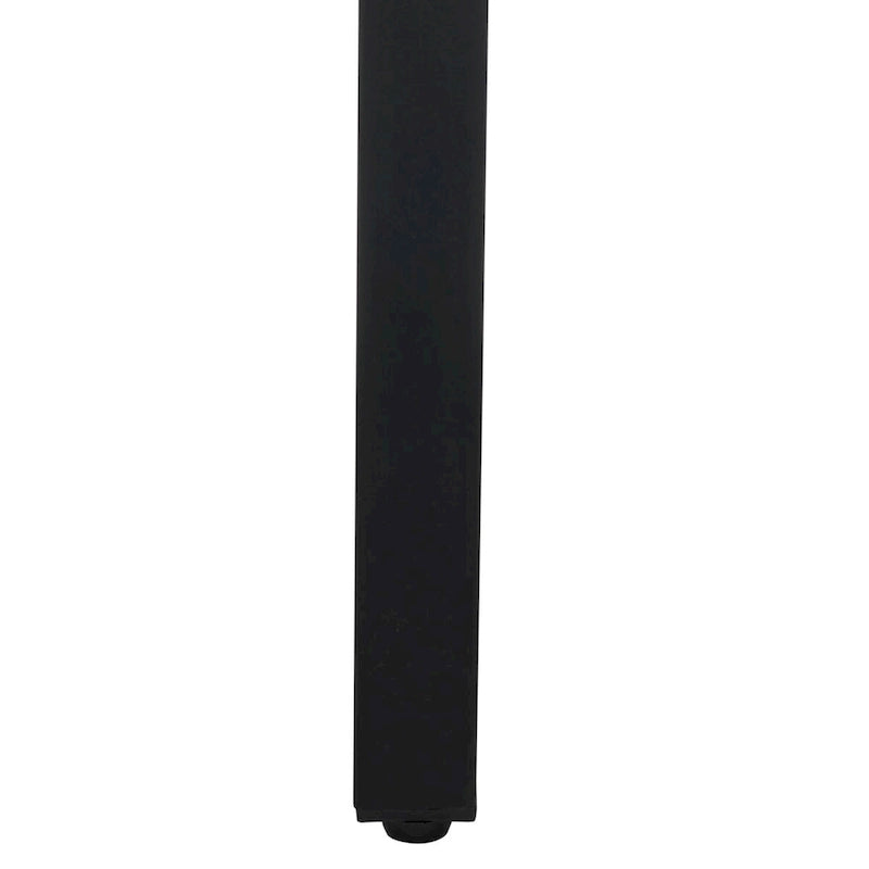 Table basse rectangulaire effet bois avec pieds fins en métal noir