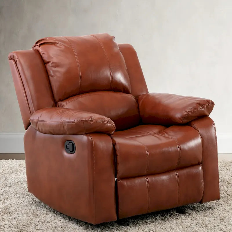 Fauteuil inclinable en cuir gel pour salon