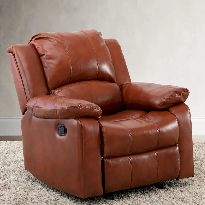 Fauteuil inclinable en cuir gel pour salon