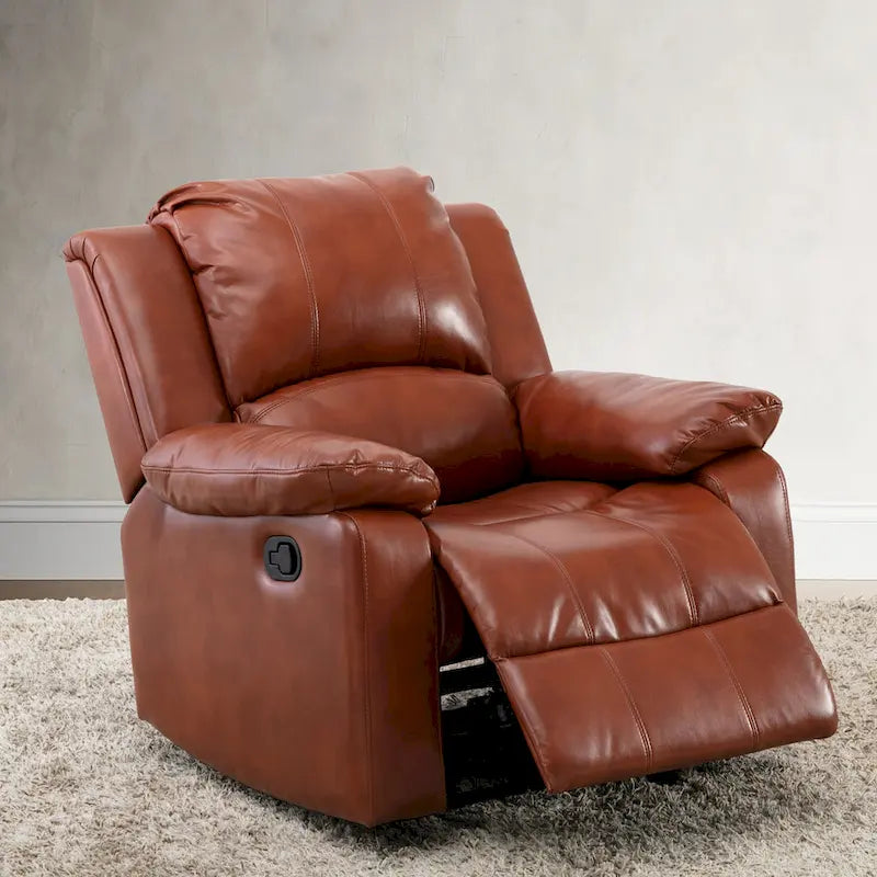 Fauteuil inclinable en cuir gel pour salon