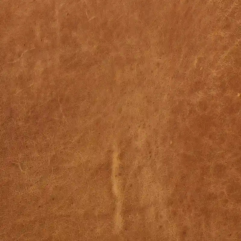 Fauteuil de salon capitonné en cuir italien avec pieds en bois massif et coussin en plumes