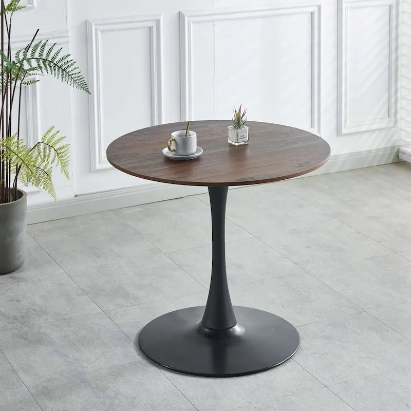 Table à manger ronde sur pied Tulipe de 80 cm – Pour 2 à 4 personnes