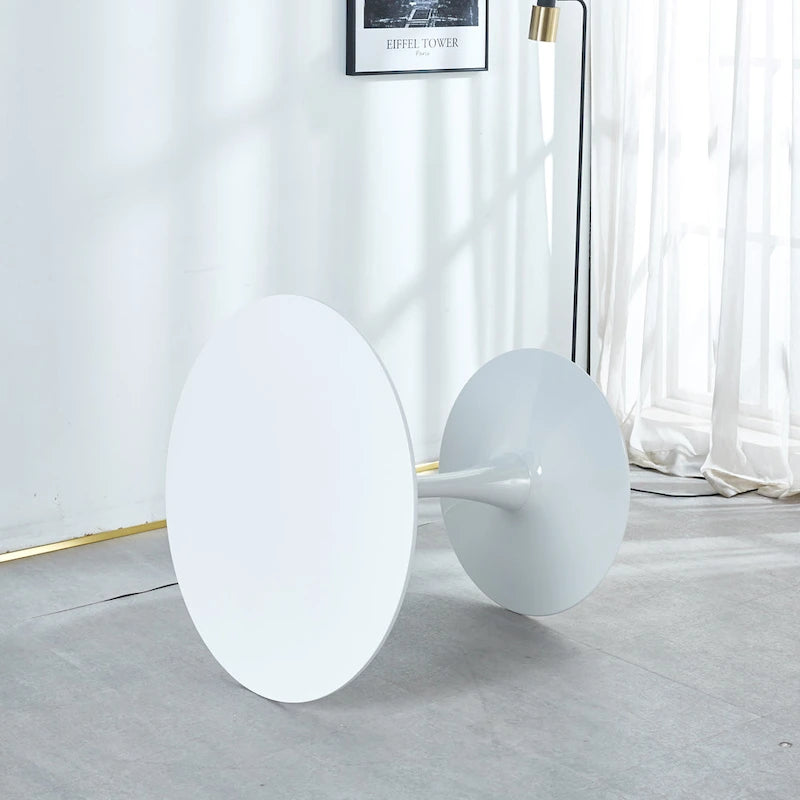 Table à manger ronde sur pied Tulipe de 80 cm – Pour 2 à 4 personnes