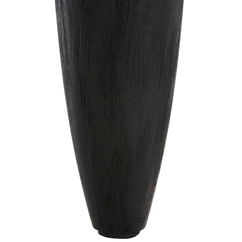Table basse carrée moderne avec pieds dorés – Noire, 71 cm