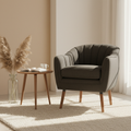Mid-Century Armchair in Scandinavian Living Room