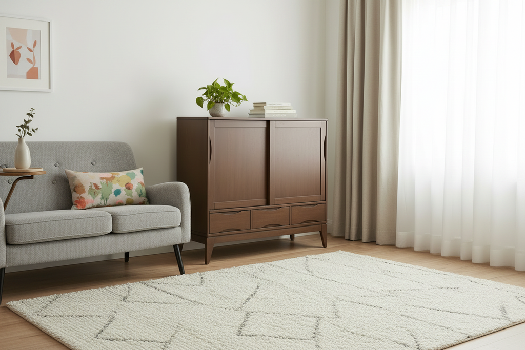 Wide angle cabinet view